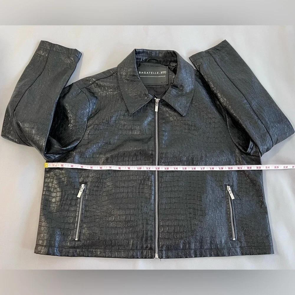 Bagatelle NYC  Faux Leather  Jacket‎ Black Women’s Size XL
